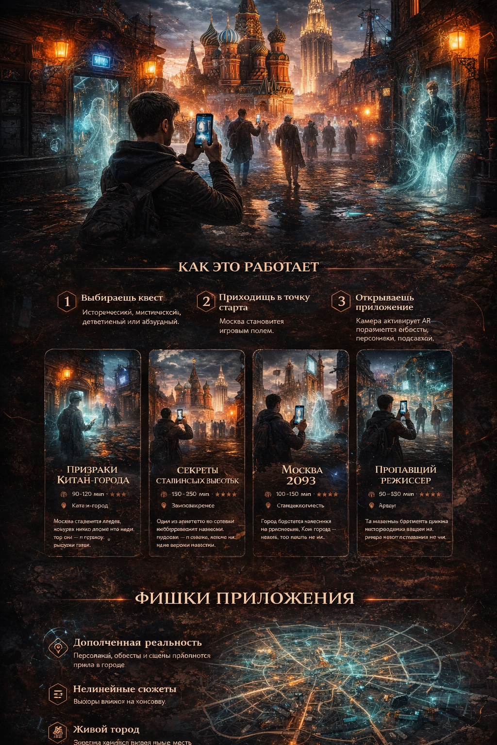 Общий макет AR-квеста